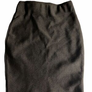 Shinestar Womens Pencil‎ Skirt Black Stretch Elastic Waist Size Small